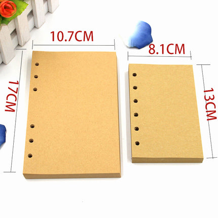 2-Pack A6 Nautical Vintage PU Leather Student Notebook - Pirate Style Strapped Diary with 150 Pages of Refillable Kraft Paper(Brown)