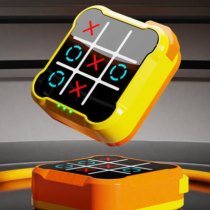Pink All-in-One Tic-Tac-Toe Desktop Game - Portable Family Interactive Board Toy, Brain Training Puzzle & Travel-Friendly Strategy Game