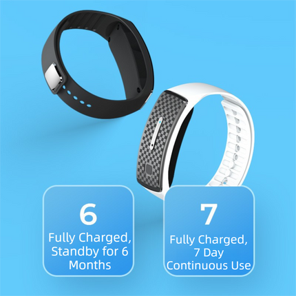 2-Pack Pink Portable Ultrasonic Mosquito Repellent Bracelet - Watch Style Insect Repeller, Pure Physical Protection USB Rechargeable