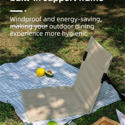 Black Portable Folding Camping Chair with Backrest & Storage-Bag - Ultra-Light Aluminum Alloy Lawn Chair, Beach & Balcony Travel Seating