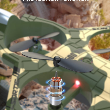 Camouflage Green 2.4G Remote Control Stunt Fighter Drone  - Manual Toss Launch, One-Key Operation for 360° Flip & Circular Flight, 3-Speed Adjustable Stable Quadcopter with Night Lights