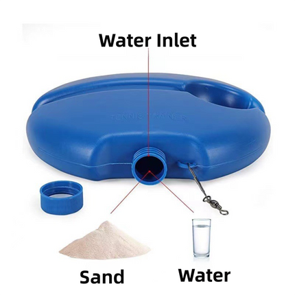 Portable Self-Study Tennis Training Set -  Tennis Rebounder with High-Elasticity String, Baseboard & Durable Training Ball