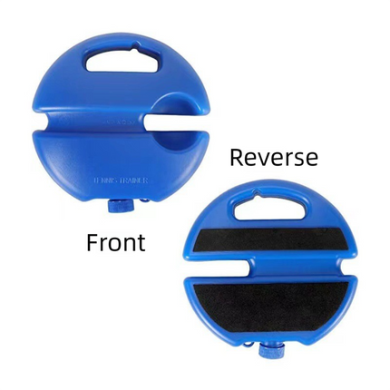 Portable Self-Study Tennis Training Set -  Tennis Rebounder with High-Elasticity String, Baseboard & Durable Training Ball
