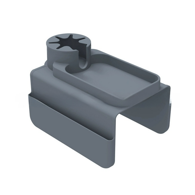 Grey Waterproof Silicone Couch Armrest Cup Holder Tray