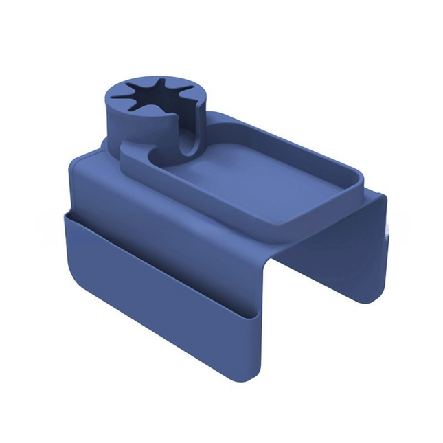 Light Blue Waterproof Silicone Couch Armrest Cup Holder Tray