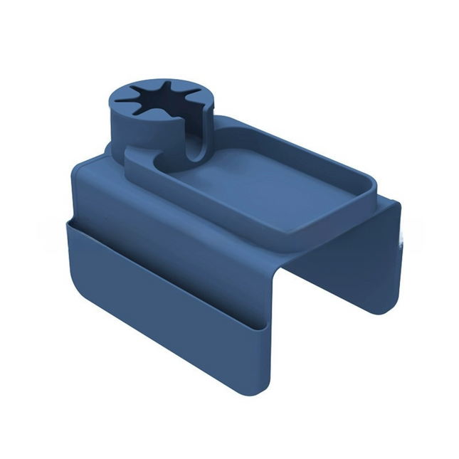 Dark Blue Waterproof Silicone Couch Armrest Cup Holder Tray