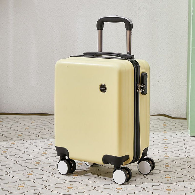 Yellow 16 Inch Lightweight Carry-on Luggage for heights under 1.6m