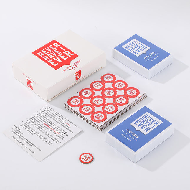 2-Pack Never Have I Ever Card Game(Red & White Sets) – product detail