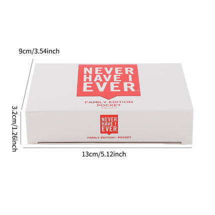 2-Pack Never Have I Ever Card Game(Red & White Sets) - Interactive Party Tabletop Game & Hilarious Social Icebreaker for Teens and Adults