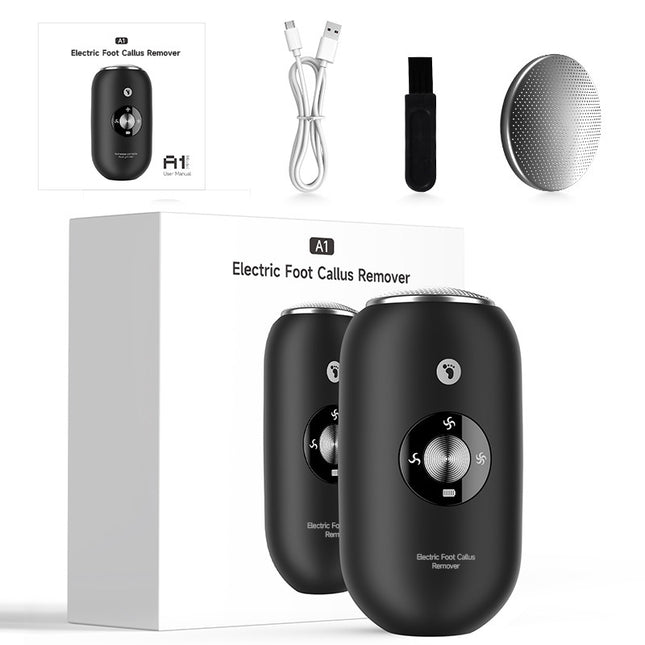 Black A1 Compact Electric Foot Dead Skin and Callus Remover