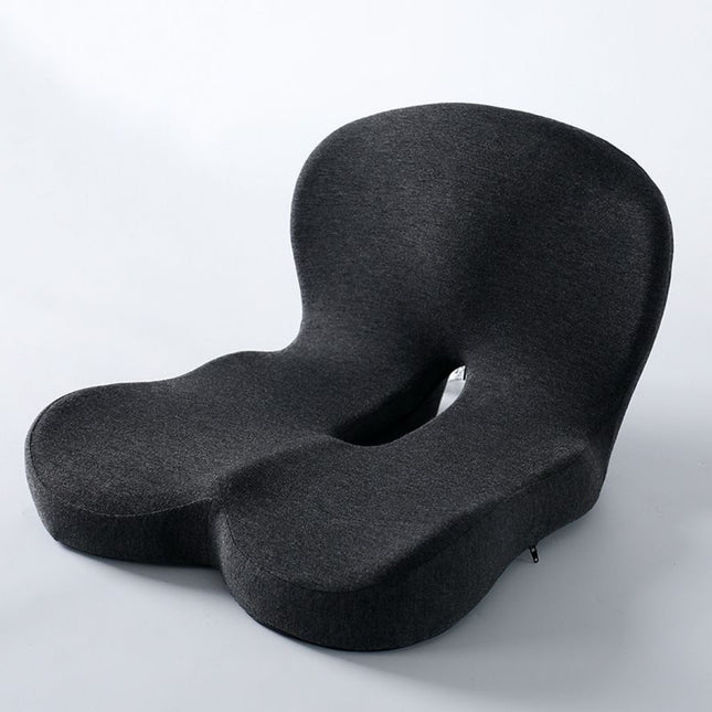 Black Ergonomic Memory Foam Seat Cushion & Lumbar Support(44x42x32CM)