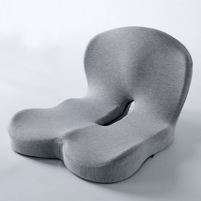 Grey Ergonomic Memory Foam Seat Cushion & Lumbar Support(44x42x32CM)