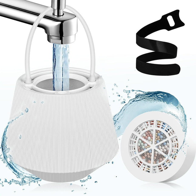 White Hanging Bathtub Water Purifier with 8-15 Stage Ceramic Filter Core