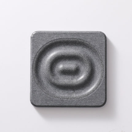 6-Pack Dark Grey Instant Dry Diatomite Square Coaster Tray(10x10CM) - Ultra-Absorbent Bathroom Sink Caddy & Cup Mat