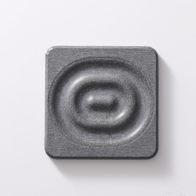 6-Pack Dark Grey Instant Dry Diatomite Square Coaster Tray(10x10CM)