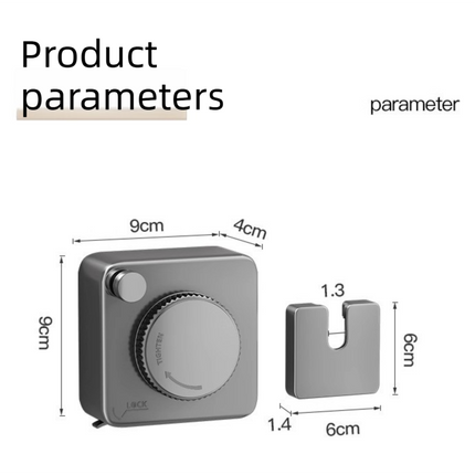 Black 4.2M Heavy Duty Invisible Retractable Clothesline - Rustproof & Drill-Free Laundry Hanger with 20kg Load Capacity