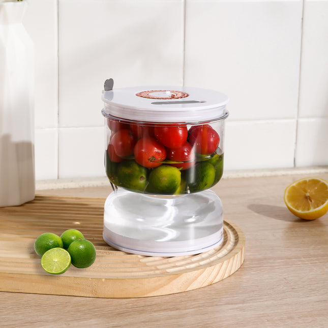 Food-Grade Pickle Hourglass Jar with Strainer Flip