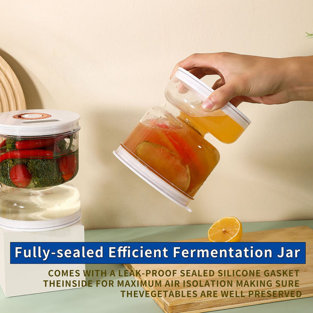 Food-Grade Pickle Hourglass Jar with Strainer Flip – product detail