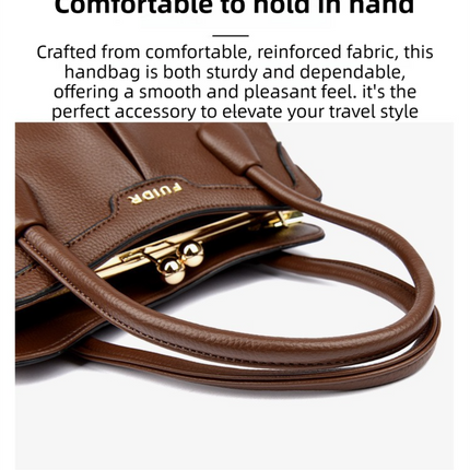 Green Women's Premium Wear-Resistant Leather Shoulder Bag - Vintage Frame Kiss-Lock Handbag & Crossbody Satchel