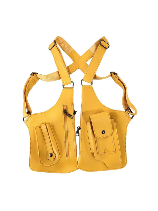 Yellow Multi-functional Expandable Men's Tactical Chest Rig Bag