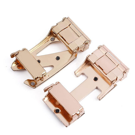 Men's Fashionable I Style Gold Automatic Buckle Sleek Business Suit Belt - Adjustable No-Hole Waistband (3.5cm Width & 120cm Length)