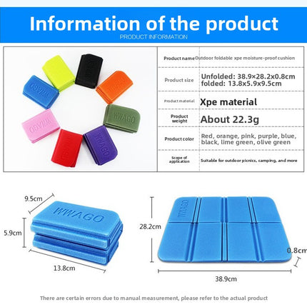 5 Pack Red Portable Folding Foam Seat Pads Waterproof Damp Proof Mats for Park Camping Beach Hiking Australian Outdoor Activities