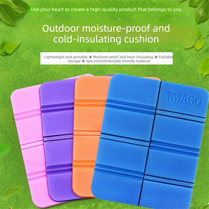 5 Pack Orange Portable Folding Foam Seat Pads Waterproof Damp Proof Mats for Park Camping Beach Hiking Australian Outdoor Activities