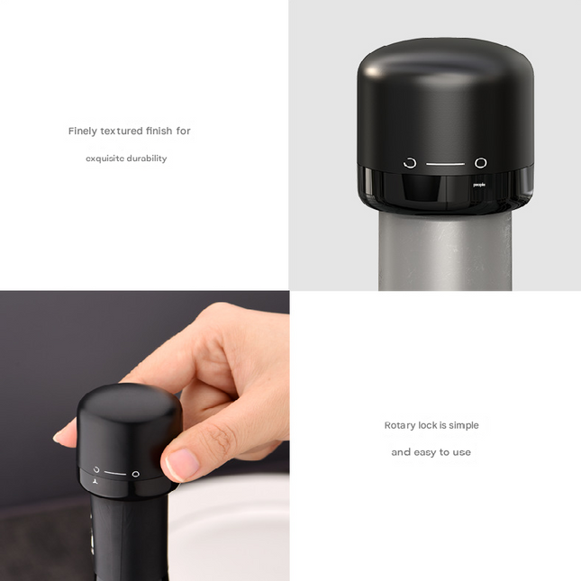 2-PCS Mini Red Wine Stopper Leak Proof Food Grade Silicone Vacuum Seal Reusable Wine Bottle Cap for – product detail