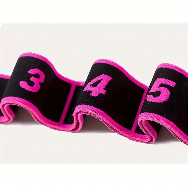 Blue 3 Pack Multi-Loop Yoga Stretching Strap with Numbered Sections 90cm Elastic Resistance Band – product detail