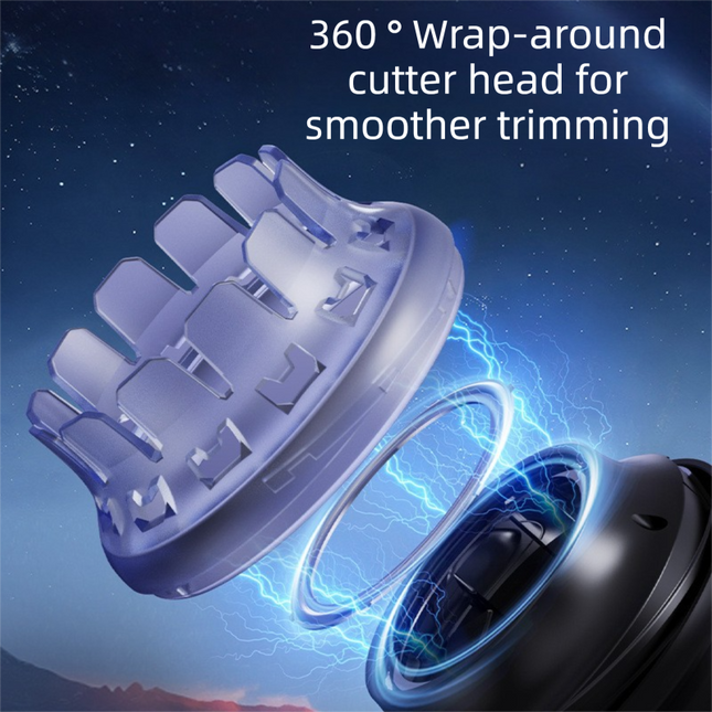 360 Degree Floating Hair Trimmer with Stainless Steel Blade Cordless Electric Hair Clipper for Men – product detail