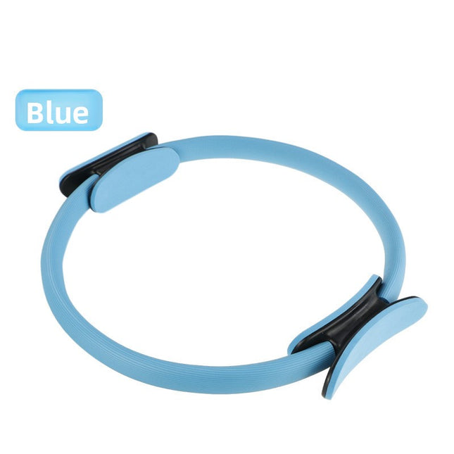 Blue Pilates Ring Exercise Tool High-Elasticity Yoga Ring for Core Strength Postpartum Recovery Glute