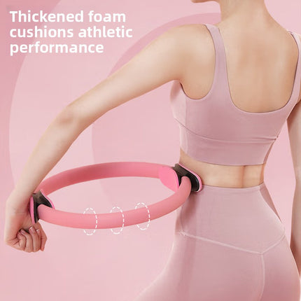 Black Pilates Ring Exercise Tool – High-Elasticity Yoga Ring for Core Strength, Postpartum Recovery, Glute Toning & Full-Body Workout (Unisex)