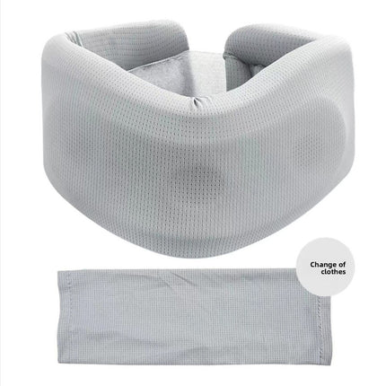 360° Neck Support Collar with Cooling Mesh Fabric – Posture Corrector for Forward Head & Neck Pain Relief, Includes Washable Cover (Free Replacement Cover Included)
