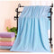 2-Pack Blue Embossed Microfiber Bear Bath Towels 70 x 140 cm Ultra-Absorbent and Soft for Bath Beach & Gym