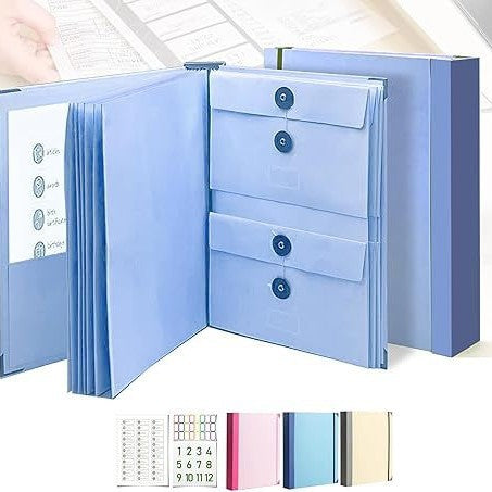 Pink Important Document Organizer Folder with 10 Manila Envelopes and Acid-Free Paper for Home Office – product detail