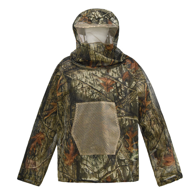 Desert Digital Camouflage Mosquito Repellent Suit Ultra-Fine Mesh Hooded Ghillie Suit for Outdoor Hunting – product detail