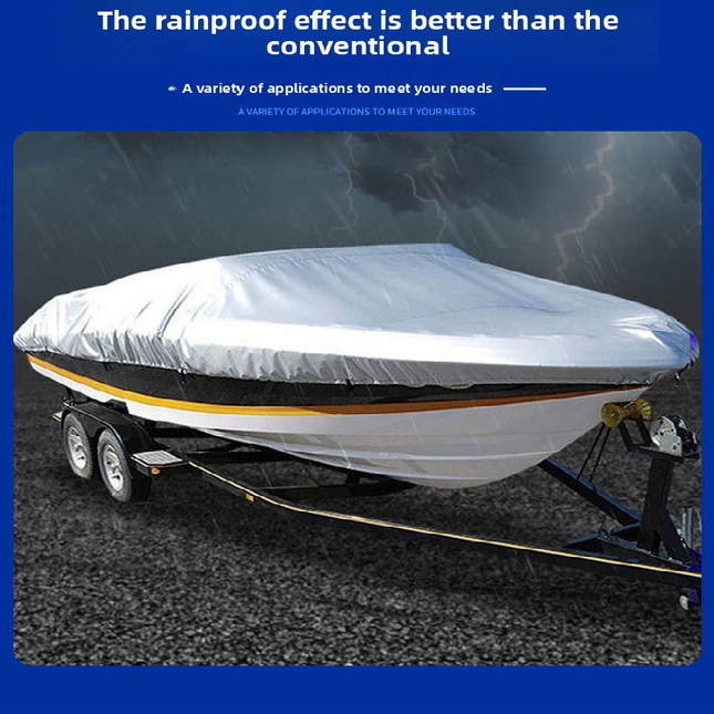 Black Heavy Duty Waterproof V-Hull Boat Cover 11-13FT Marine Grade Outdoor UV Protection for Australian – product detail