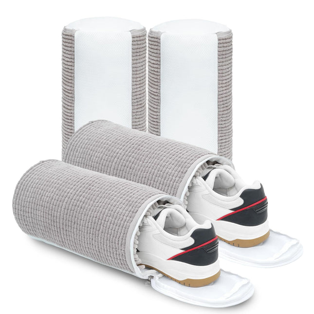 2 Pack Shoe Washing Bag for Washing Machine with 360-degree Cleaning Fibers Protects Sneakers and Trainers