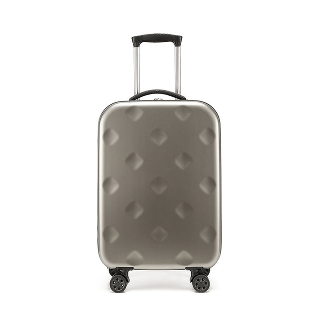 Grey 20 Inch Foldable Carry-on Suitcase with 360 Spinner Wheels and Combination Lock Lightweight Space