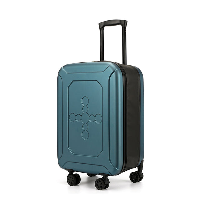 Blue 20 Inch Foldable Carry-on Suitcase Ultra Lightweight 2.1kg Hard Shell Luggage with 360 Spinner Wheels