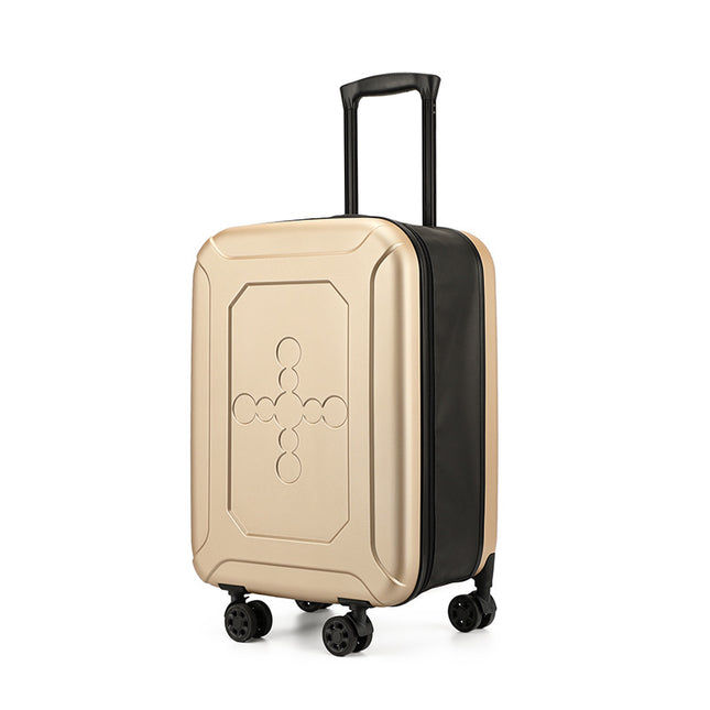 Rose gold 20 Inch Foldable Carry-on Suitcase Ultra Lightweight 2.1kg Hard Shell Luggage with 360