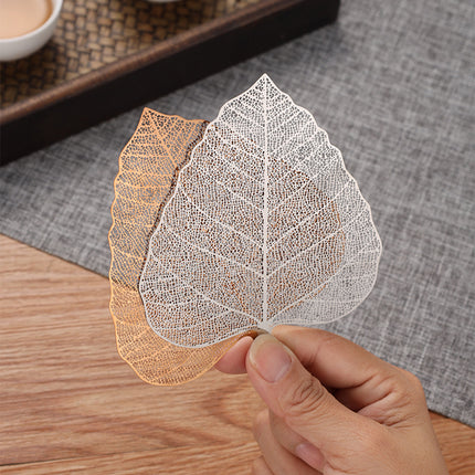 5-PCS Silver 304 Stainless Steel Bodhi Leaf Tea Strainer Creative Fine Mesh Tea Filter Infuser for Loose Leaf Tea Australian Home Tea Set Accessory
