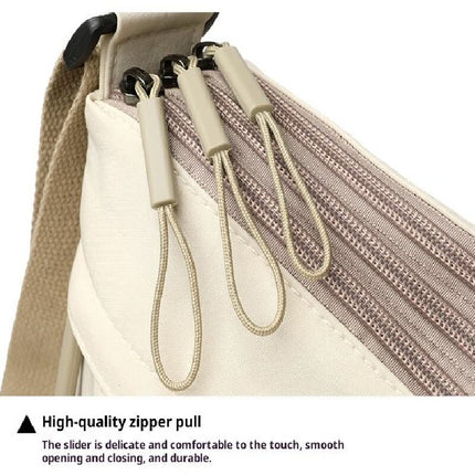 Black Women Lightweight Nylon Crossbody Bag with Multiple Pockets Compact Shoulder Bag for Travel and Daily Essentials in Australia