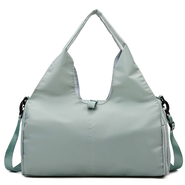 Apple green Women Large Capacity Yoga Gym Bag with Shoe Compartment and Mat Strap Water V888-ELOSUNG43318
