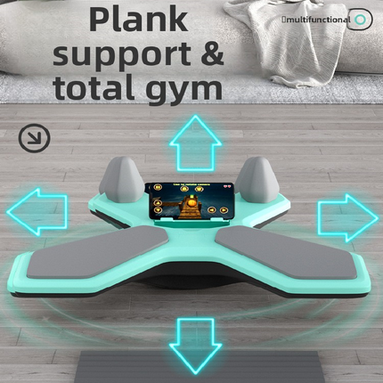 Pink Multi-functional Balance Board with Timer for Core Training and Fitness Entertainment, Home Workout Equipment for Abdominal Strength and Overall Conditioning