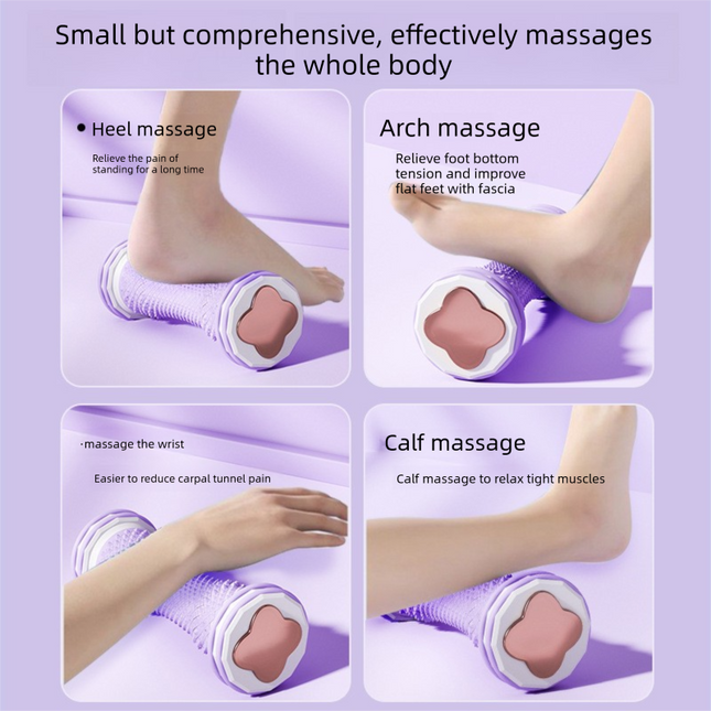 Pink Foot Massage Roller for Arch Support and Plantar Fasciitis Relief Durable Fascia Massage Tool with 500 Pressure Points for Local Home Office Wellness