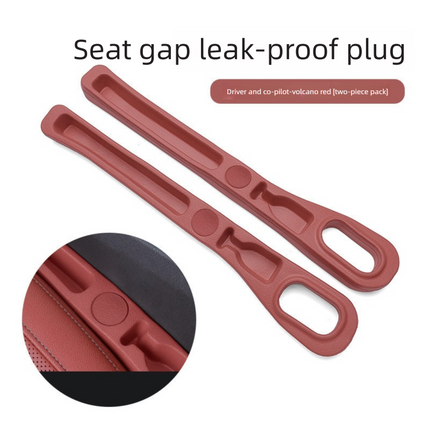 Red Car Seat Gap Filler Strip with Integrated Storage Slot Universal Interior Organizer for Mobile Phones and Keys Safety Solution for Local Drivers
