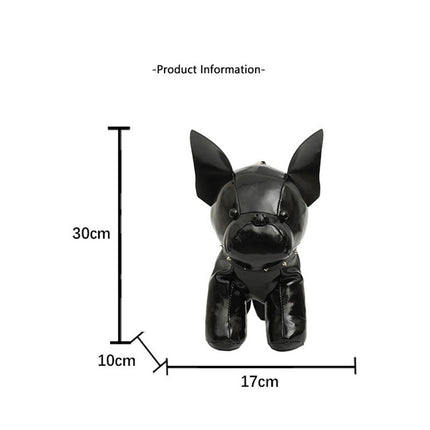 Brown French Bulldog Shaped Crossbody Bag PU Leather Animal Design for Daily Outings Fashionable and Lightweight Accessory for Local Trendy Women