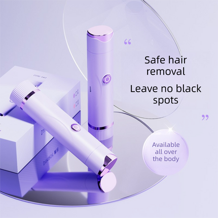 Pink Electric Hair Remover for Women 2-in-1 Dual Head Trimmer and Shaver with Ceramic Blades IPX7 Waterproof for Painless Full Body and Bikini Grooming