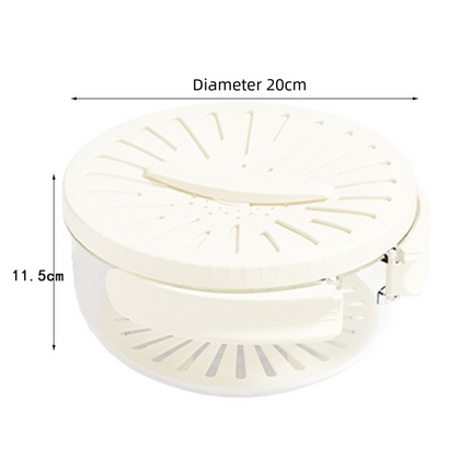 White large Multi-functional Fruit and Vegetable Washing Bowl with Lid and Hidden Handle Double-Layer Drainage Container for Refrigerator Storage and Outdoor Picnic Efficient Food Preservation for Local Standard Kitchens